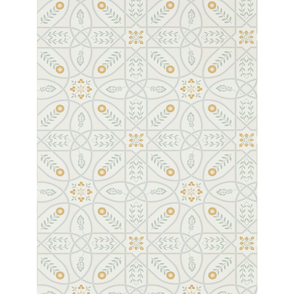 Brophy Trellis Wallpaper 216700 by Morris & Co in Ivory Sage Green